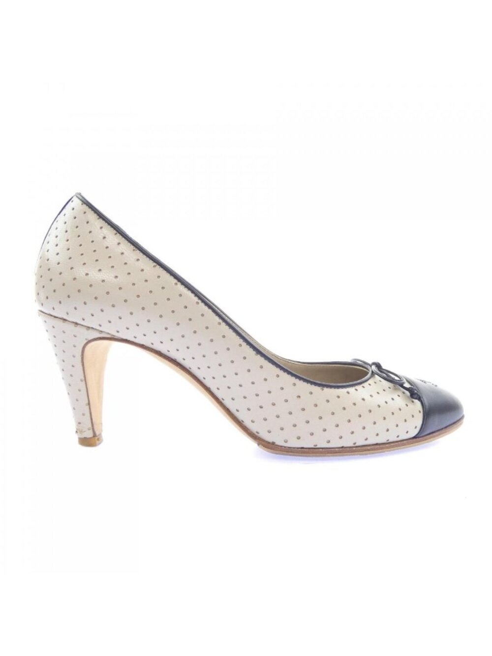 Chanel Pumps Heel Beige